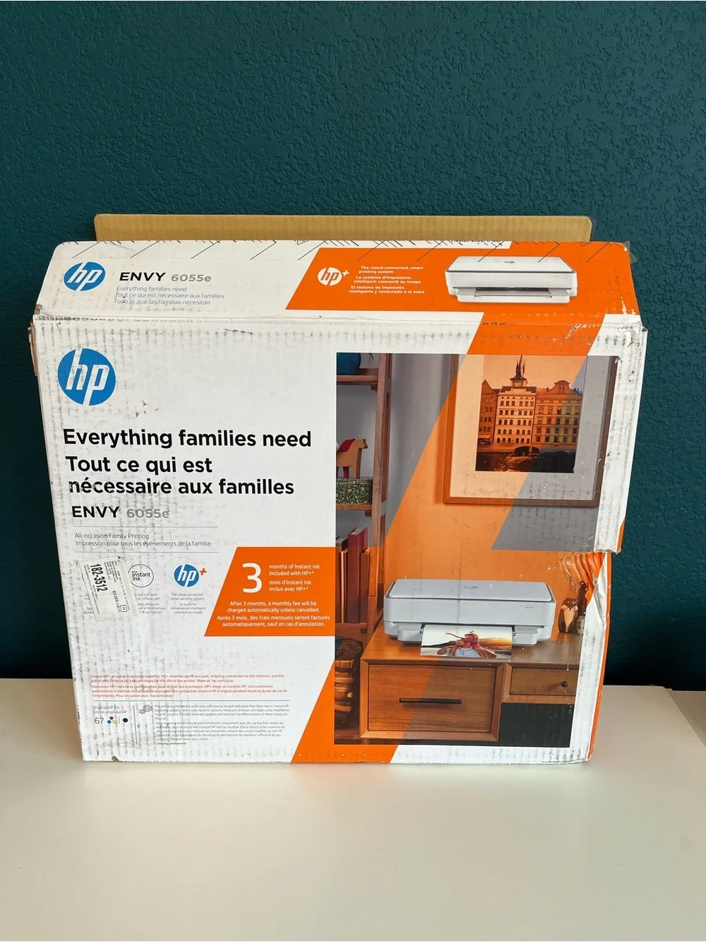 HP Envy All-in-One Printer - White/Silver